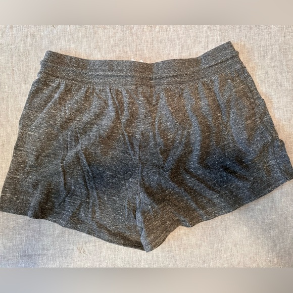 Bundle of two soft shorts - Linen and jersey, drawstring - red and gray - Picture 5 of 6